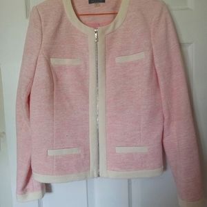 Stunning Pink and white short jacket.